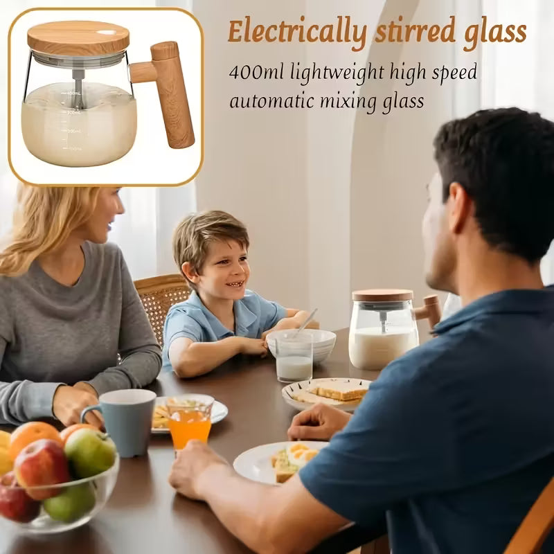 Mixora self stirring electric mixing cup