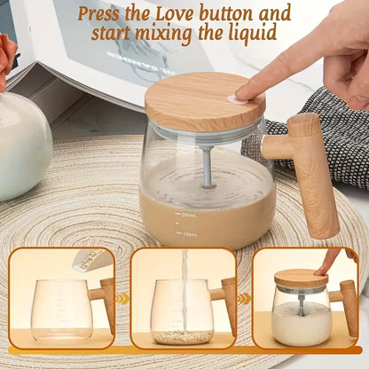 Mixora self stirring electric mixing cup